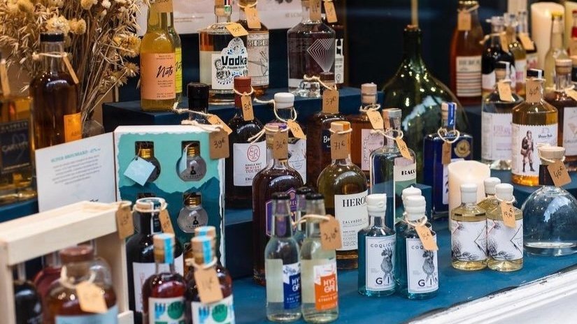 Présentoir de bouteilles de spiritueux
